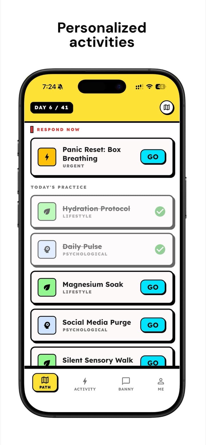 Banny: Personalised activities