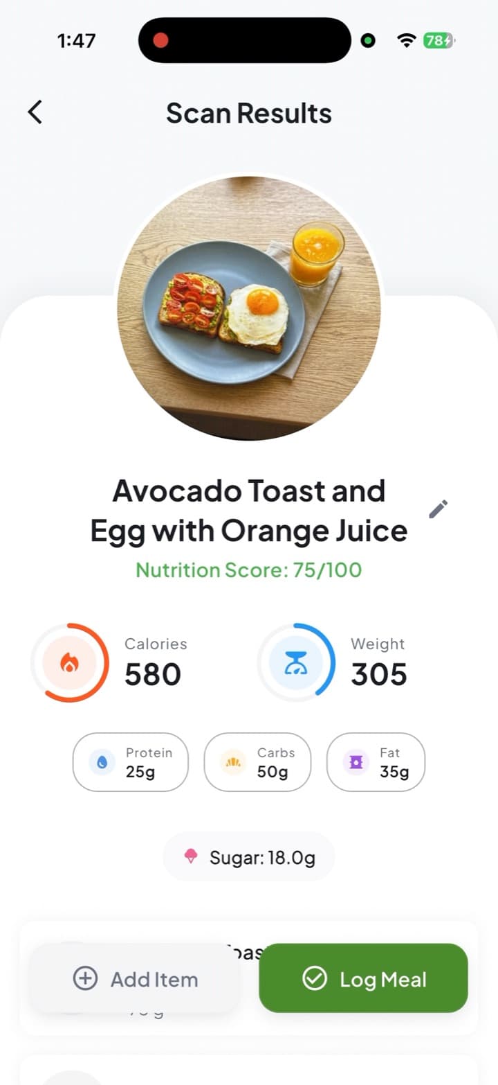 FitScanned: Macros back in seconds