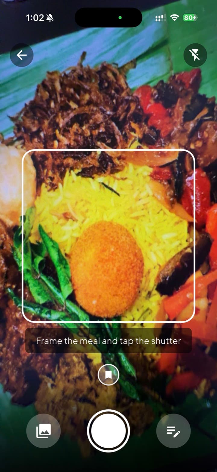 FitScanned: Point the camera at a plate
